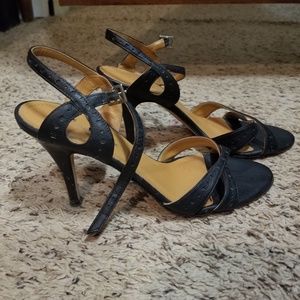 Banana Republic Black strappy heels